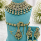 Mint Kundan Bridal Set with Tikka