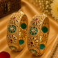 Royal Emerald Gold Designer Bangles